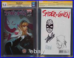 (3) Lee, Campbell & Rodriguez Signed Spider-Gwen #2 Variant Edition Comic CGC