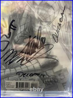 5x Signed Amazing Spider Man #1 1200 Ross Variant Stan Lee Delgado SS CGC 9.8