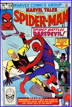 7 Marvel Tales Starring Spider-Man 150 151 152 153 154 155 156 Bronze Age Comics