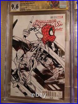 AMAZING SPIDER-MAN #17 NM Stan Lee Variant Set Signed + Sketch by Humberto Ramos