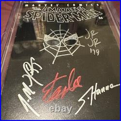 AMAZING SPIDER-MAN #36 4x SIGNED & SKETCHED CGC SS STAN LEE ROMITA +More? 9/11