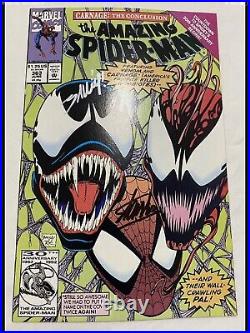 AMAZING SPIDER-MAN #363 Signed By Stan Lee & Mark Bagley Key 3rd App Carnage