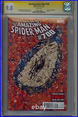AMAZING SPIDER-MAN #700 Garcin Collage VARIANT Stan Lee SIGNED Marvel CGC 9.8