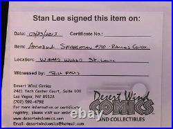 AMAZING SPIDER-MAN #700 withCOA Ramos Wraparound Variant (Signed by Stan Lee)