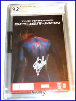 AMAZING SPIDERMAN #1 MOVIE ADAPTION SIGNED STAN LEE PGX GRADED 9.2 WP WithCERT
