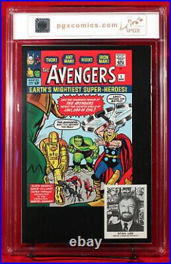 AVENGERS #1 SDCC RARE Sketch Variant PGX 9.8 NM/MT SIGNED BY STAN LEE + CGC