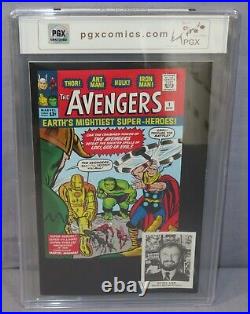 AVENGERS #1 Stan Lee Signed Edition, J. Scott Campbell Cover PGX 9.8 Marvel 2014