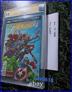 AVENGERS ASSEMBLE 1 CGC 9.8 SS x2 LEE, MARVEL BLACK WIDOW ULTRA RARE, MINT