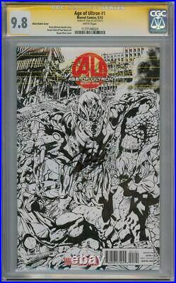 Age Of Ultron #1 Sketch Variant Cgc 9.8 Signature Series Signed Stan Lee Movie