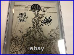 Age Of Ultron (2013) # 1 (CGC SS 9.8 WP) Signed Stan Lee Midtown Variant