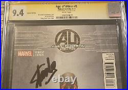 Age of Ultron #2 Black Widow Variant 150 SS CGC 9.4 Signed by Stan Lee Avengers