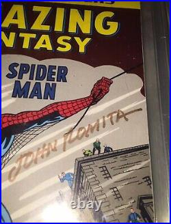 Amazing Fantasy #15 1st Spider-man Stan Lee Story (tb Var) Signed John Romita Sr