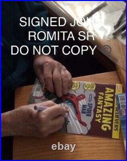 Amazing Fantasy #15 Stan Lee Story (tb Var) Cbcs 9.8 Ss Signed John Romita Sr
