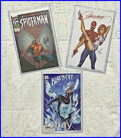Amazing Spider-Man #1 & #2 Variant Comics SIGNED by Stan Lee, J Scott Campbell