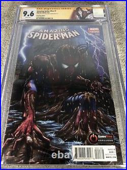 Amazing Spider Man 1 CGC 2XSS 9.6 Stan Lee Horn Gamestop Variant 6/14