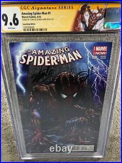 Amazing Spider Man 1 CGC 2XSS 9.6 Stan Lee Horn Gamestop Variant 6/14