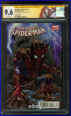 Amazing Spider Man 1 CGC 2XSS 9.6 Stan Lee Horn Gamestop Variant 6/14