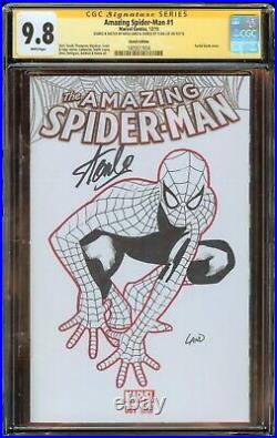 Amazing Spider-Man #1 CGC 9.8 Greg Land Sketch Signed Stan Lee