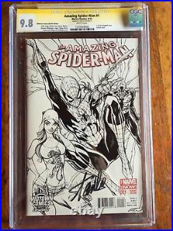 Amazing Spider-Man 1 MIDTOWN VARIANT Sketch CGC 9.8 SS SIGNED BY STAN LEE RARE