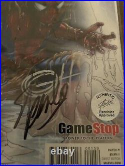 Amazing Spider-Man #1 NM GAMESTOP FADE VARIANT SIGNED by Greg Horn & Stan Lee
