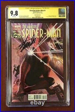 Amazing Spider-Man #1 Ross Color 75 Years CGC 9.8 Signed by Stan Lee on 11/4/18