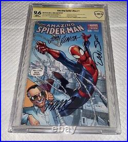 Amazing Spider-Man 1 STAN LEE VARIANT RAMOS & DAN SLOTT & JOHN ROMITA SR 9.6 SS