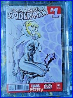 Amazing Spider-Man #1 Signed & Sketched by Buzz & Signed by Stan Lee Spider-Gwen