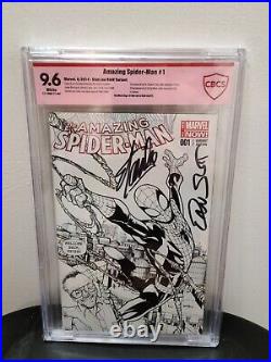 Amazing Spider-Man #1 Signed Stan Lee, Dan Slott 9.6 CBCS