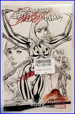 Amazing Spider-Man 15 JSC Sketch Variant Stan Lee & Campbel Signed/ 2 COA's
