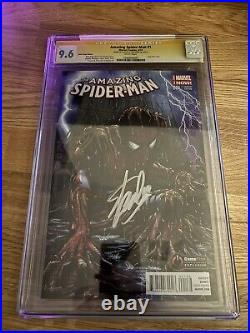 Amazing Spider-Man (2014) #1 Sign CGC 9.6 Greg Horn/Stan Lee Gamestop Cover