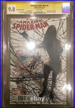 Amazing Spider-Man #4 1st App Silk Ramos Variant CGC SS 9.8 Signed Stan Lee