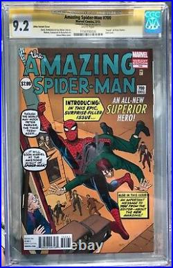 Amazing Spider-Man #700 (2012) CGC 9.2 - Stan Lee Signed (SS) Ditko variant