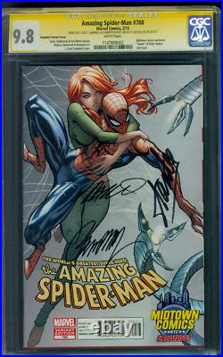 Amazing Spider Man 700 CGC 3XSS 9.8 Stan Lee Campbell Variant Cover 2/13