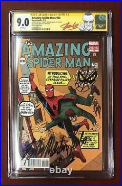Amazing Spider-Man 700 CGC 9.0 Signed Full Name & Sketch by Stan Lee on 94 B-Day