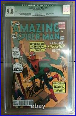 Amazing Spider-Man #700 Steve Ditko Variant CGC 9.8 Signed Stan Lee 1222562001
