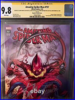 Amazing Spider-Man #797 I CGC SS 9.8. Signed STAN LEE, MAYHEW VARIANT 4x SS