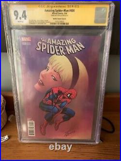 Amazing Spider-Man #800 CGC SS 9.4 signed by Stan Lee John Romita variant