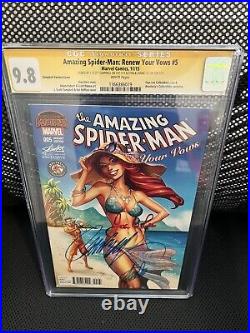 Amazing Spider-Man Renew Vows 5 CGC SS 9.8 Signed Stan Lee, Joanie, Campbell 3X