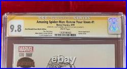 Amazing Spider-Man Renew Your Vows 1 Sketch CGC 9.8 Signed- Stan Lee Error Label