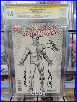 Amazing Spider-man #1 (2014) Cgc Grade 9.8 Jesse James Variant Signed