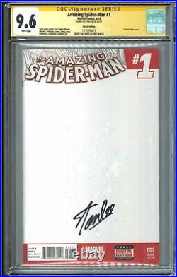 Amazing Spider-man 1 CGC 9.8 SS 2014 blank sketch 1st Silk cameo signed Stan Lee