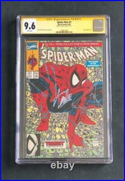 Amazing Spider-man #1 Cgc 9.6 Ss Signed Stan Lee Green Variant Mcfarlane 300