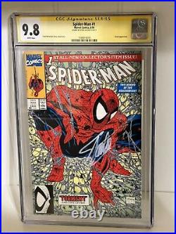 Amazing Spider-man #1 Cgc 9.8 Ss Signed Stan Lee Green Variant Mcfarlane 300