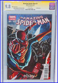 Amazing Spider-man #1 Cgc Ss 9.8 Signed By Stan Lee, Mhan Variant White Pages
