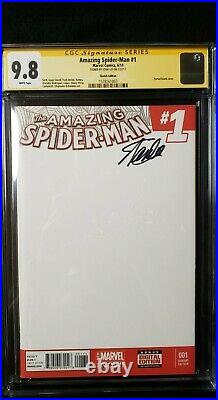 Amazing Spider-man #1 Cgc Ss 9.8 Stan Lee Signed Blank Variant Sketch Edition