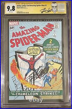 Amazing Spider-man 1 Dallas Con Variant Cgc 9.8 Ss Signed By Stan The Man Lee