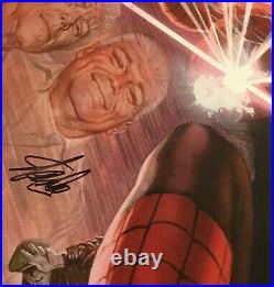 Amazing Spider-man #1alex Ross Variant Cover Art Posterhand-signed By Stan Lee