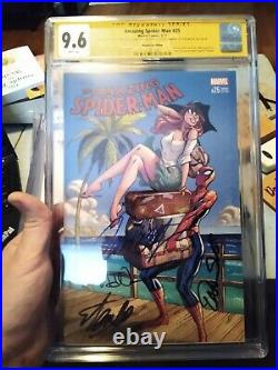Amazing Spider-man #25 Campbell Variant CGC 9.6 signed Stan Lee, Campbell + more