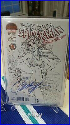 Amazing Spider-man 5 Renew Your Vows & 25 Signed Campbell Sketch/color? Nm+