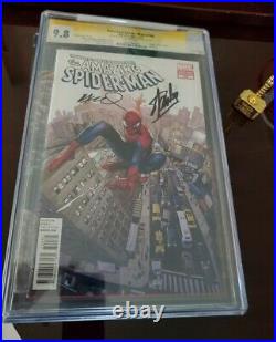 Amazing Spiderman #700 Cgc 9.8 Coipel Variant Signed Stan Lee & Ramos